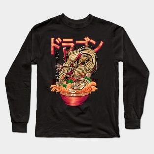 Furious Dragon Ramen Wave Japanese Food Japan Ramen Long Sleeve T-Shirt